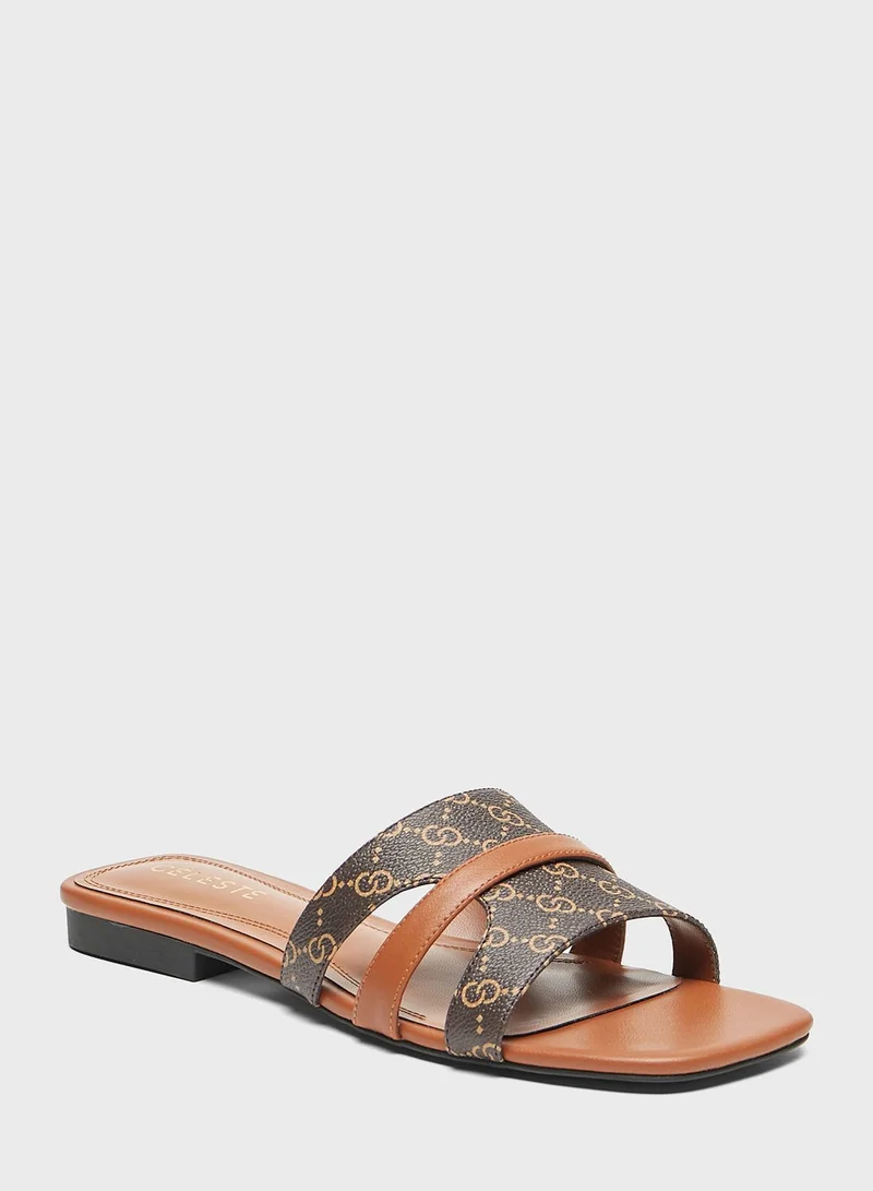 Celeste Multi Strap Flat Sandals