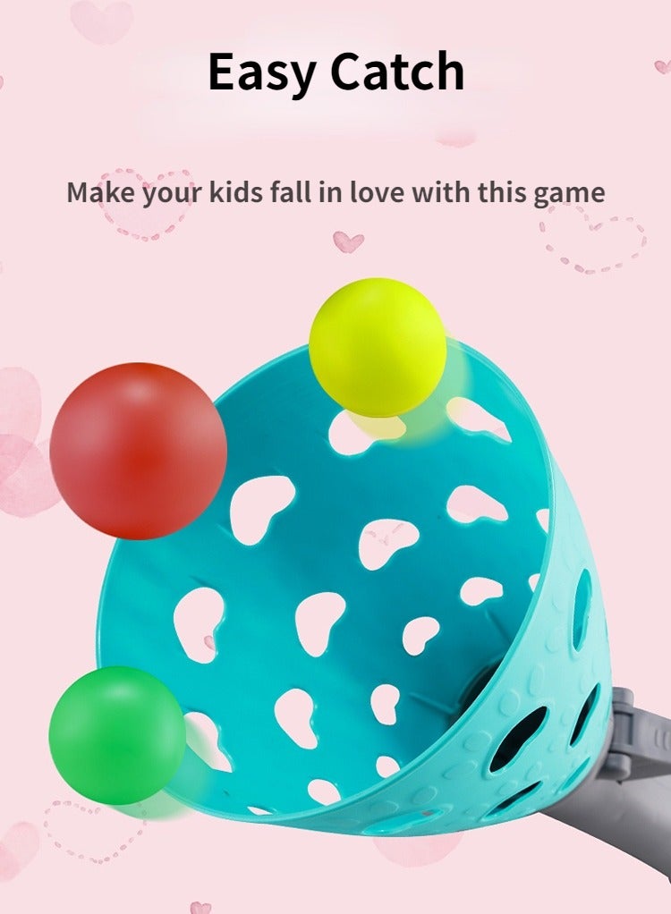 Cool Baby Toss and Catch Balls Game Set Pop Launcher Basket with 4 Indoors Outdoors Toy Storage Bag, Summer Sports Sand & Beach Toys for Kids Gifts - Image 4