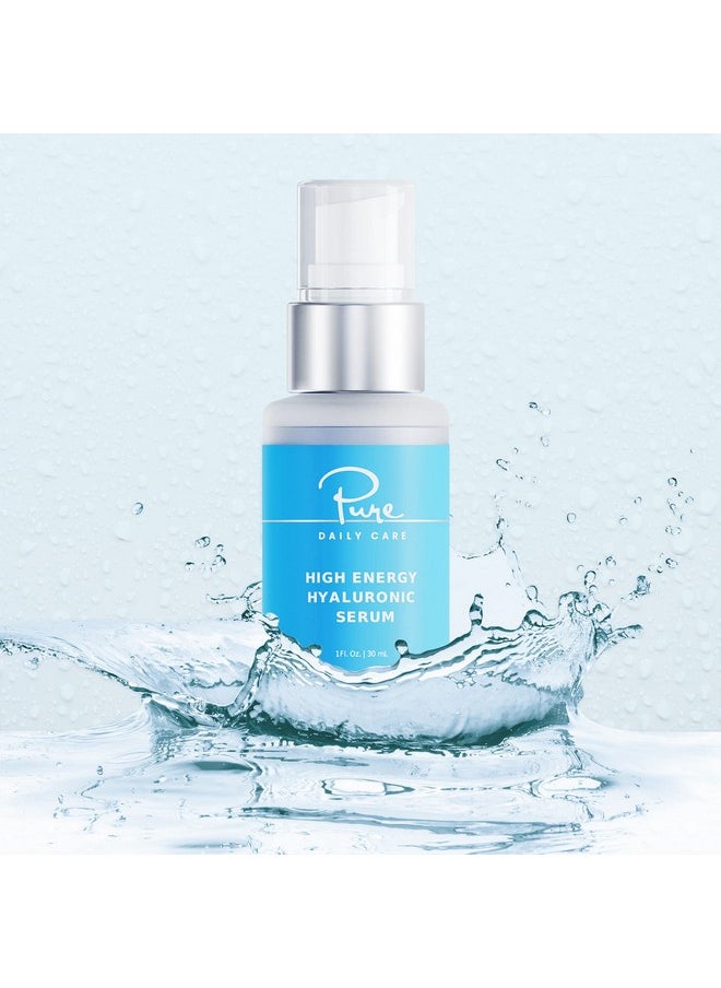 Pure Daily Care - Ure Daily Care High Energy Hyaluronic Serum (1Oz) Hydrating Clinical Grade Hyaluronic Acid. - Image 1