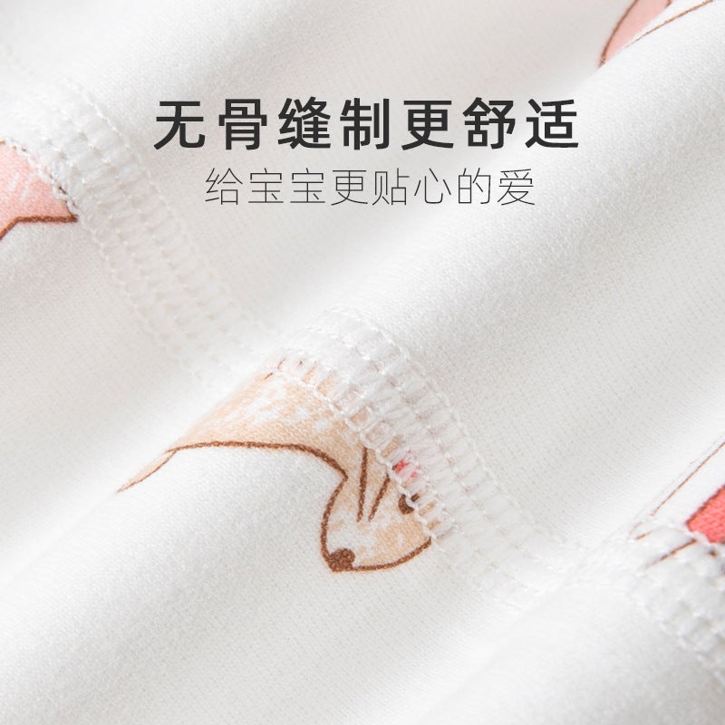 Baby''s Cotton Split Long Sleeve suit Children''s Autumn Clothes Long Trousers Clothes for Boys and Babies Warm Base Spring Autumn Winter Clothes for Women - Image 3