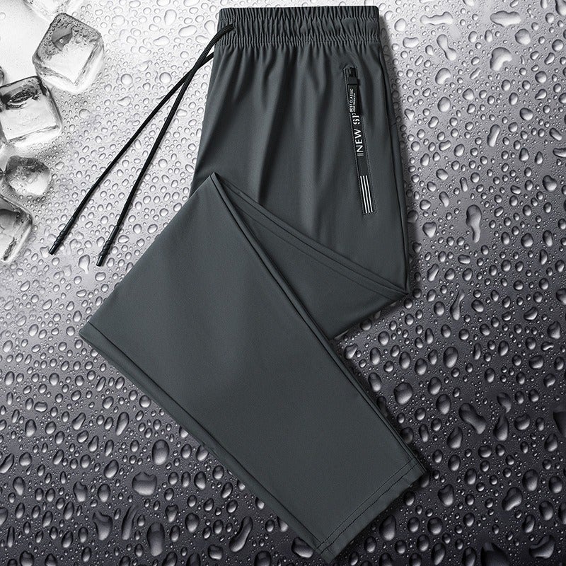 Qi Ta Men's & Women's Quick-Dry Straight Leg Pants – Summer Casual Sports Trousers with High Stretch - Image 1