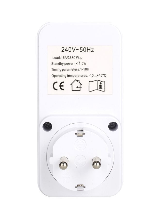 NIBEMINENT Indoor Countdown Timer White/Silver - Image 4