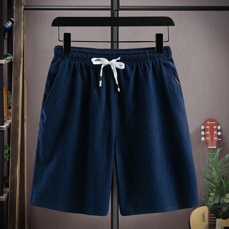 Linen Shorts Men'S Summer Thin Plus Size Pants Casual Sports Beach Cotton And Linen Pants Fashion Brand All-Match - Image 5