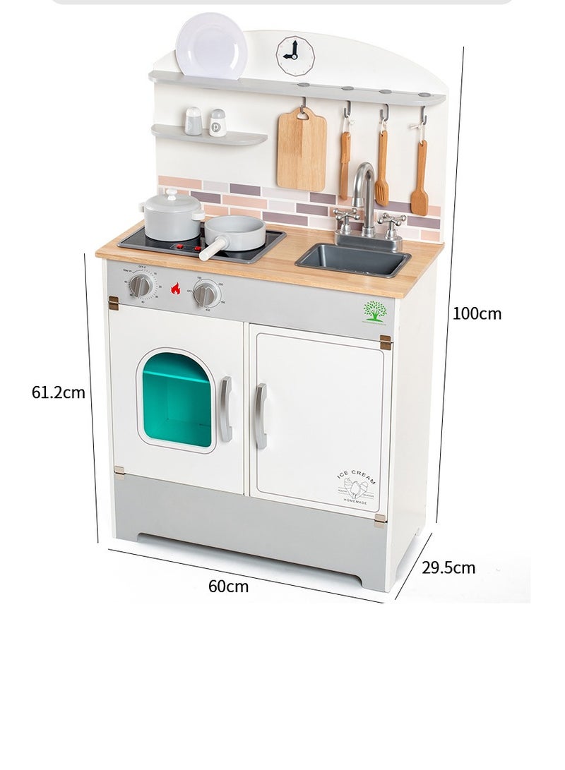 GULFLINK Baby Montessori Classic Role Play Kitchen Wooden Toys Pretend Play Preschool Kitchen. - Image 1