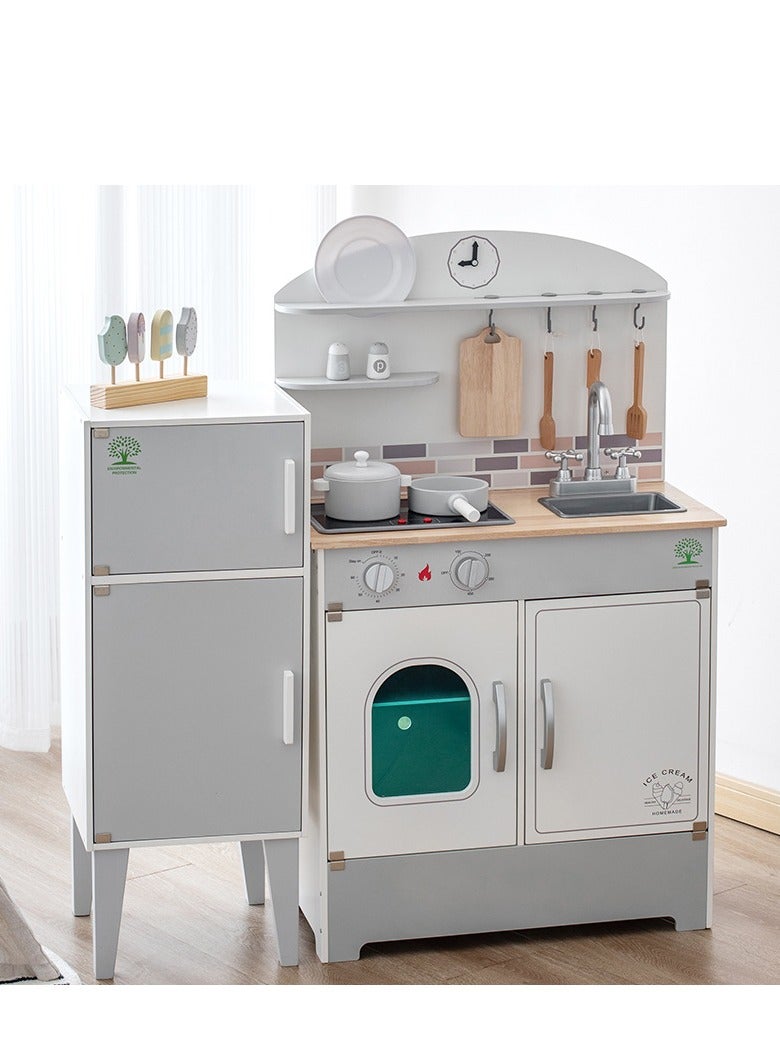 GULFLINK Baby Montessori Classic Role Play Kitchen Wooden Toys Pretend Play Preschool Kitchen. - Image 3