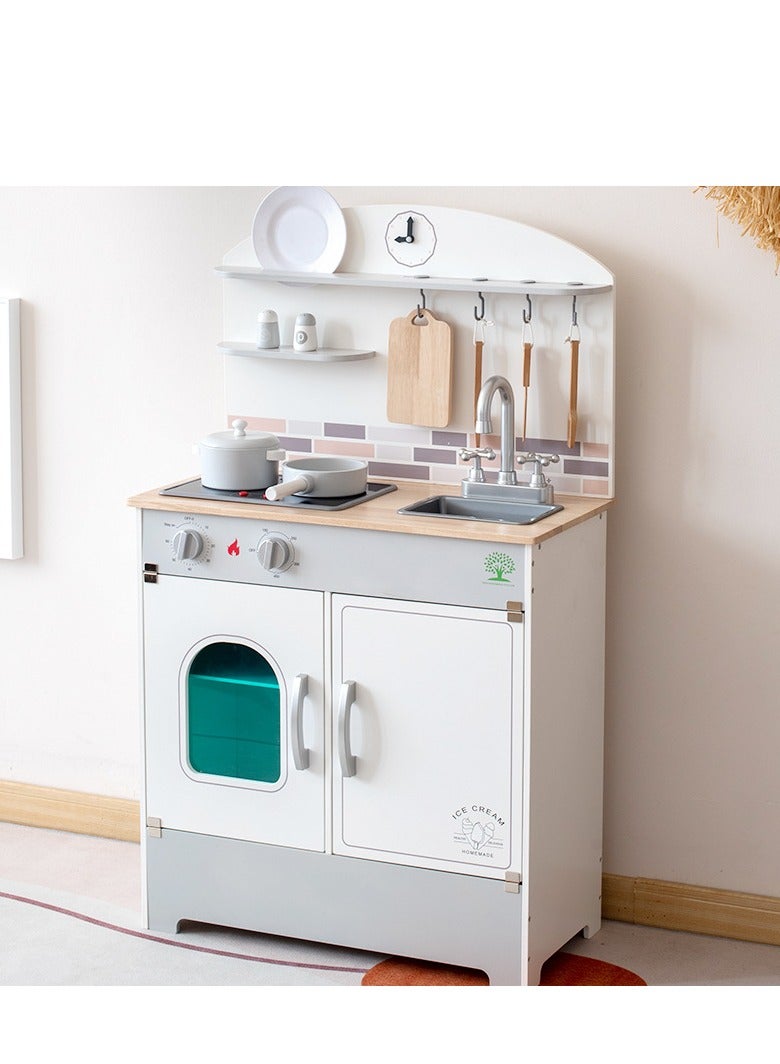 GULFLINK Baby Montessori Classic Role Play Kitchen Wooden Toys Pretend Play Preschool Kitchen. - Image 4