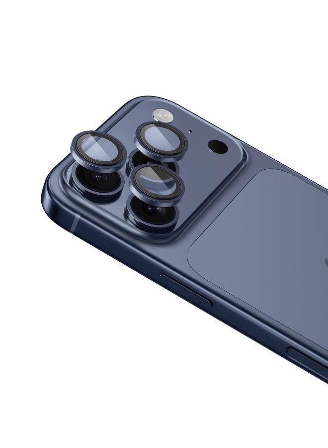 ارمور برو حماية عدسة كاميرا Sapphire، iPhone 17 Pro & 17 Pro Max، صلابة Sapphire، أزرق داكن - Image 5