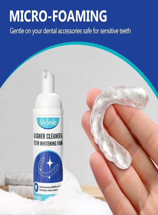 MySmile 2-in-1 Aligner/Retainer Cleaner & Teeth Whitening Foam, Great for Aligner, Retainer, Denture, Invisalign, Mouth Guard, Whitens Teeth, Kills Germs, Fights Bad Breath, Travel-Friendly - Image 5