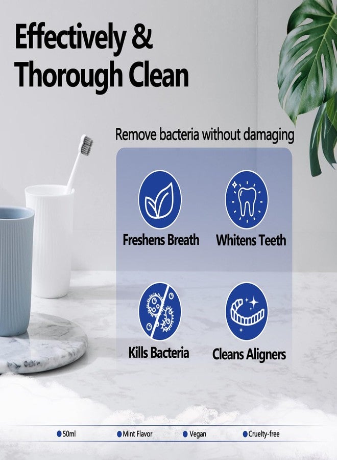 MySmile 2-in-1 Aligner/Retainer Cleaner & Teeth Whitening Foam, Great for Aligner, Retainer, Denture, Invisalign, Mouth Guard, Whitens Teeth, Kills Germs, Fights Bad Breath, Travel-Friendly - Image 3