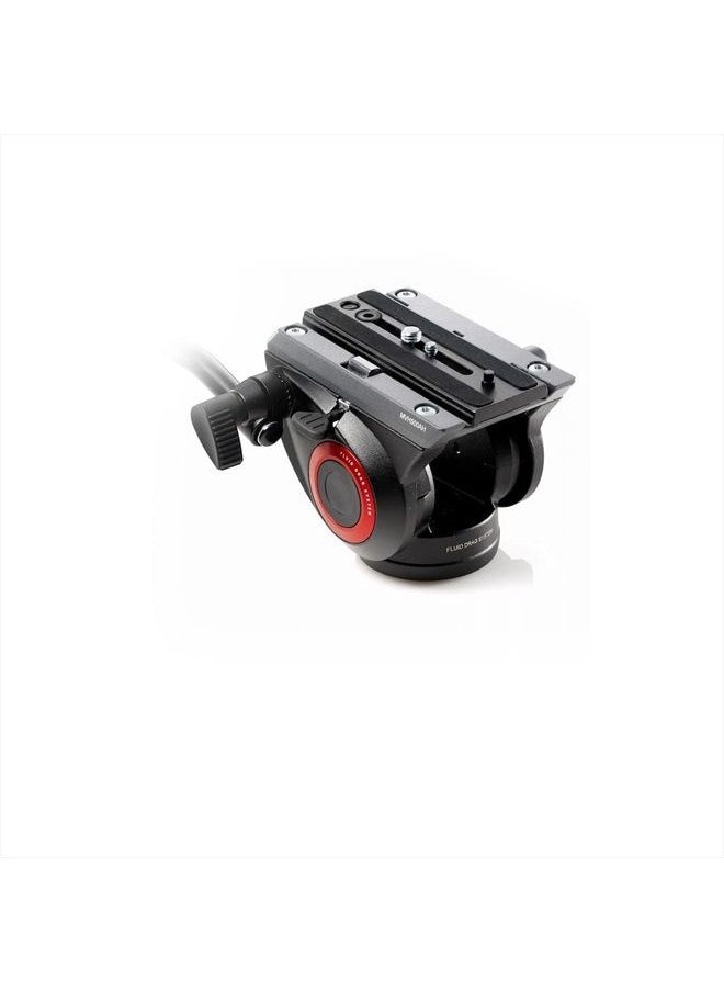 Manfrotto - MVH500AH, Lightweight Fluid Video Head with Flat Base, Sliding Plate for Rapid Camera Connection, Supports Multiple Tripods - Image 1