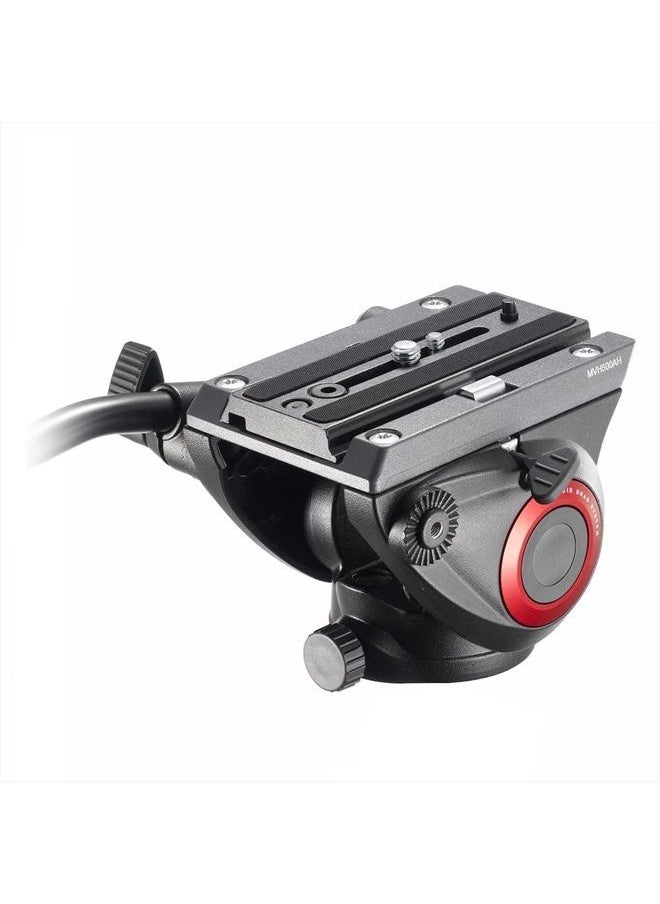 Manfrotto - MVH500AH, Lightweight Fluid Video Head with Flat Base, Sliding Plate for Rapid Camera Connection, Supports Multiple Tripods - Image 1