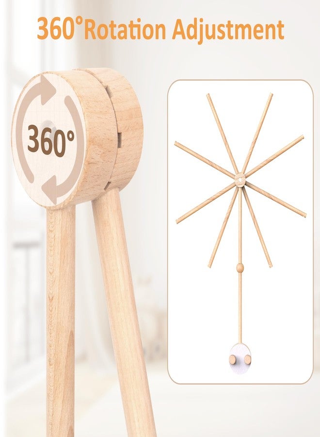 Lavendex Baby Crib Mobile Arm - Wooden Mobile Holder for Crib (Beech Wood), Baby Mobile Hanger & Mobile Arm for Crib, Strong Anti-Slip Nursery Mobile Décor & Infant Gift Accessories - Image 4