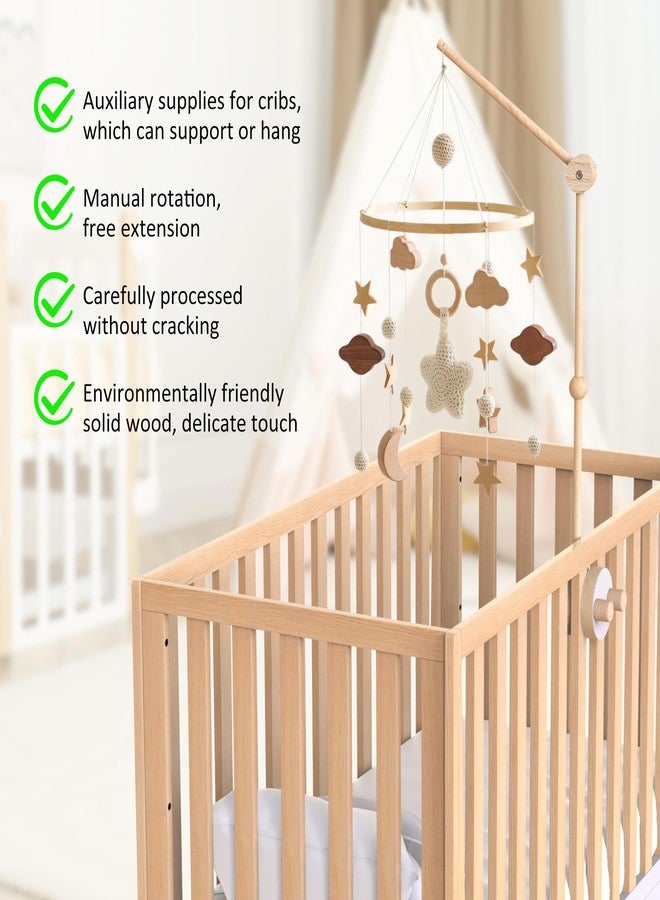 Lavendex Baby Crib Mobile Arm - Wooden Mobile Holder for Crib (Beech Wood), Baby Mobile Hanger & Mobile Arm for Crib, Strong Anti-Slip Nursery Mobile Décor & Infant Gift Accessories - Image 2