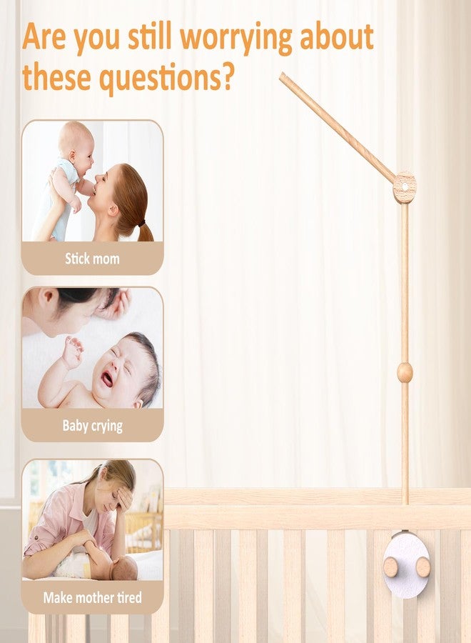 Lavendex Baby Crib Mobile Arm - Wooden Mobile Holder for Crib (Beech Wood), Baby Mobile Hanger & Mobile Arm for Crib, Strong Anti-Slip Nursery Mobile Décor & Infant Gift Accessories - Image 5