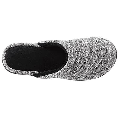 isotoner Women's Indoor/Outdoor Slip-on Andrea Space Knit Slide Slippers with Heal Support, Black, 8.5-9 US - Image 5