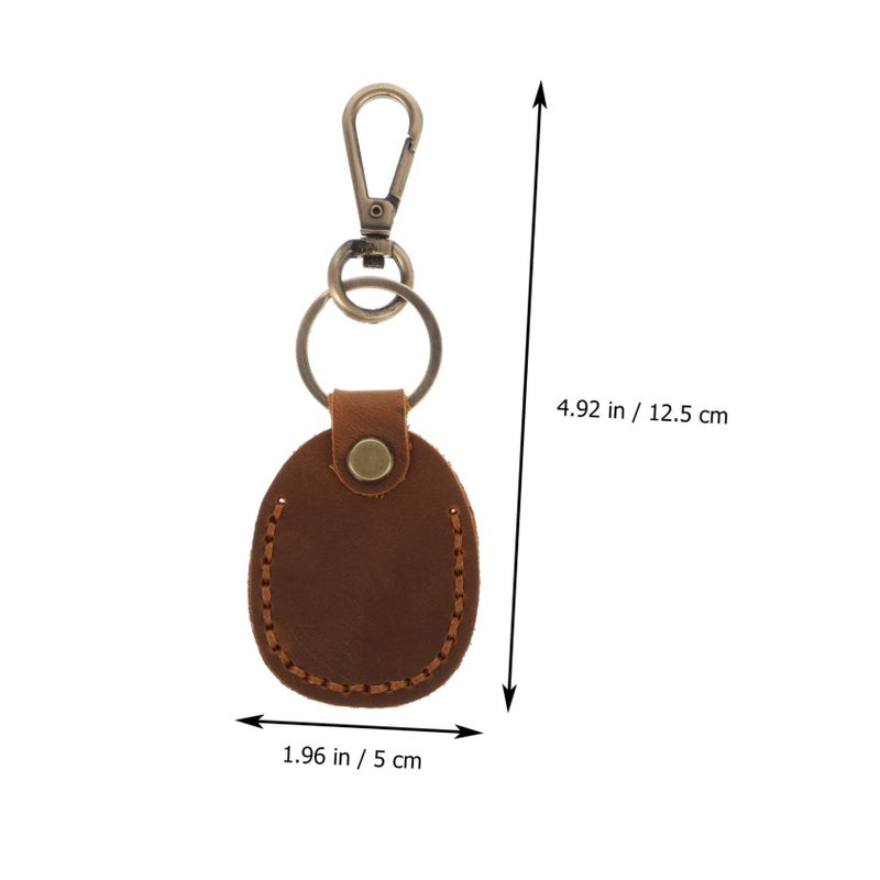Cow Leather RFID Key Fob Protector Handmade Access Control Cover - Image 3