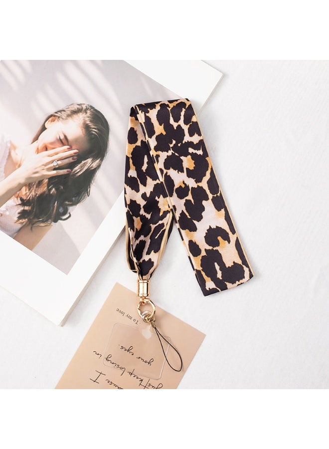 NIBEMINENT Beaded Phone Lanyard, Anti Lost Removable Wrist Strap, Long Satin Chain Pendant Bracelet Pendant, Phone Keychain Lanyard