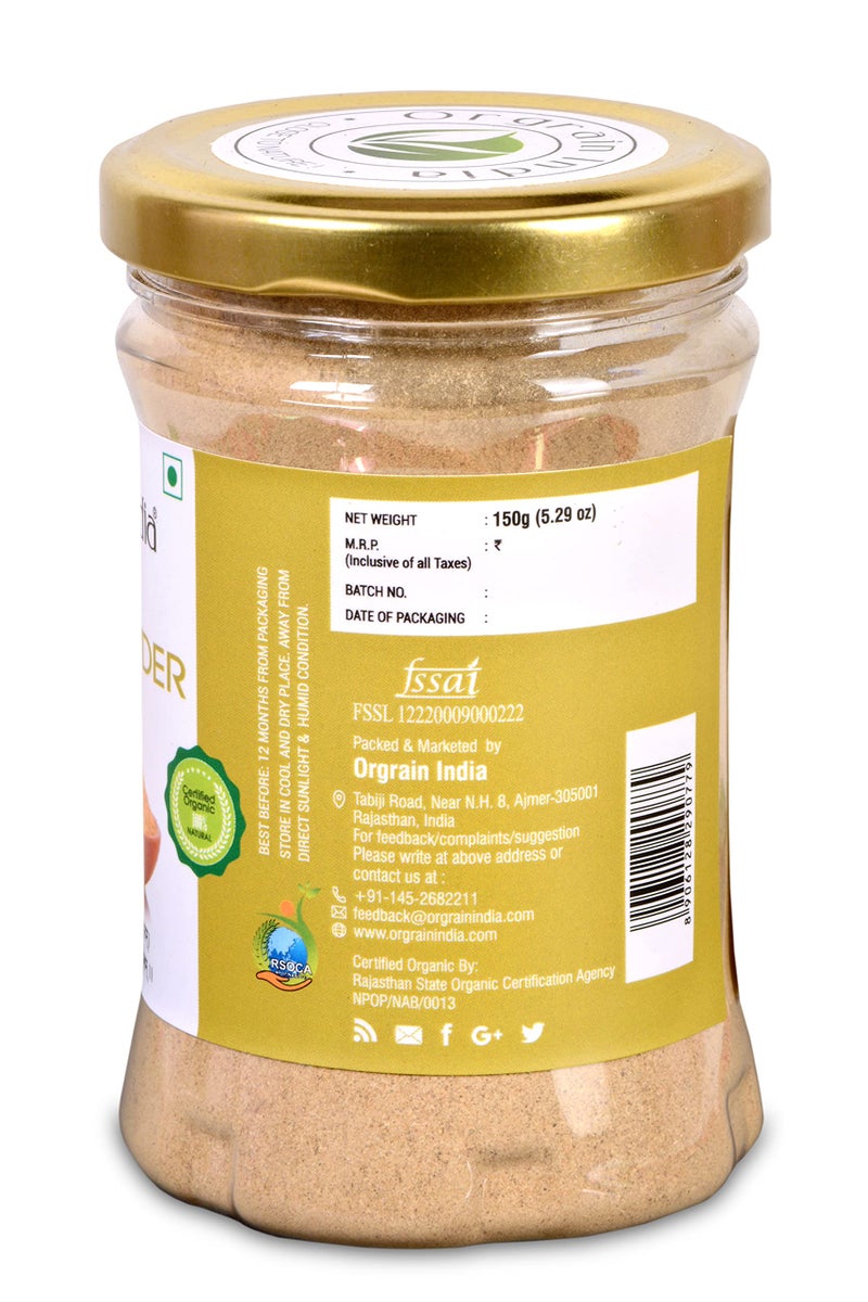 Orgrain India Organic Dried Amla Powder 150 Grams|Indian Gooseberry Emblica Officinalis|Amla Churna For Hair, Skin & Healthy Gut - Image 3