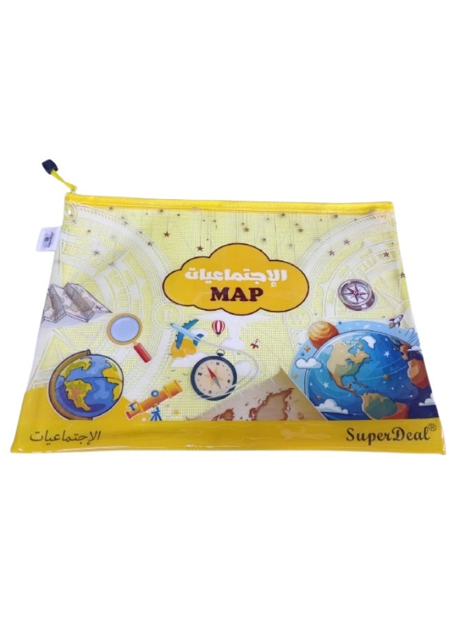 SUPER DEAL SD6197 Assorted Color Printed Zipper Bag 37x28cm - Image 2