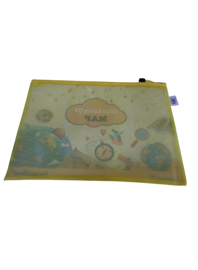SUPER DEAL SD6197 Assorted Color Printed Zipper Bag 37x28cm - Image 1