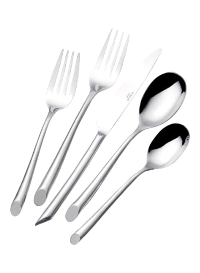 Towle Living Wave Flatware Service for 4, 20 Piece Set, 18/0 Stainless Steel, Silverware Set - Image 1