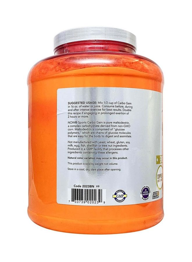 now Carbo Gain Energy Production - 8 Lbs - 3.6 Kg - Image 3