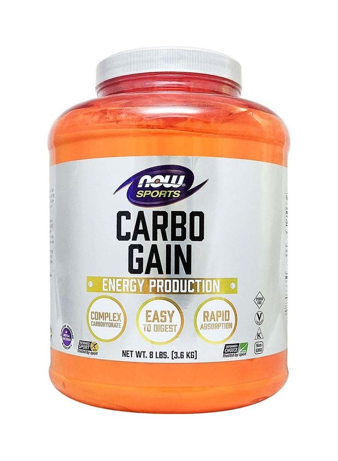 now Carbo Gain Energy Production - 8 Lbs - 3.6 Kg - Image 1