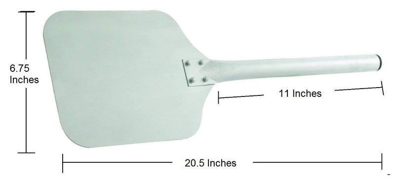 THW® Aluminium Pizza Peel/Paddle Spatula Turner -Pizza Lifter Shovel, 20 Inch Long,Silver - Image 2