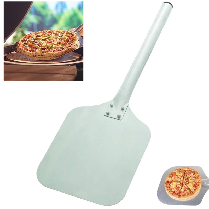 THW® Aluminium Pizza Peel/Paddle Spatula Turner -Pizza Lifter Shovel, 20 Inch Long,Silver - Image 5