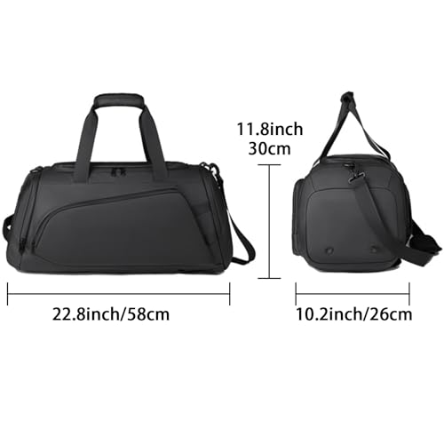 Ogetok 45L Large Gym Bag Sport Duffle Backpack for Men Women, Water Resistant Fitness Sport Tote Bags Travel Weekend Overnight Carry on Bag with Shoe & Wet & Insulation Pocket & Laptop Compartment - Image 2