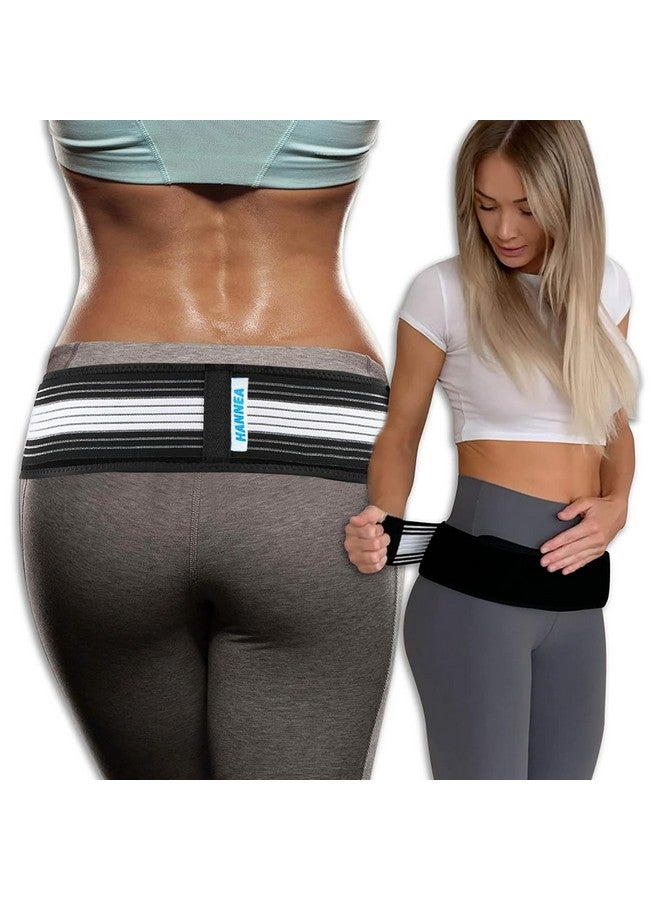 هانيا ® حزام الورك لمفصل العجز الحرقفي - دعامة دعم أسفل الظهر للرجال والنساء - دعامات الورك لألم الورك - حزام دعم الحوض - حزام الحدبة (عادي) (طول 140*9) - Image 1