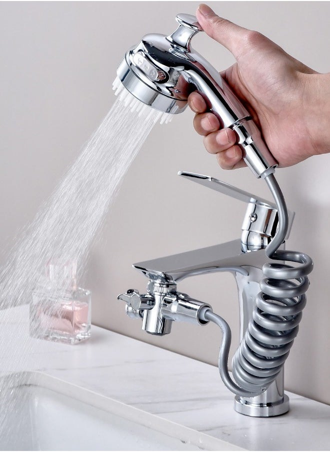 Topyich - Multifunction Shower Set Head Universal Water Taps, 3 in 1 Bathroom Multi function Bidet Spray Water Taps with 360° Rotating Faucet Sprayer and Massage Shower Head  for Daily Washing,Universal Faucet Bubbler Anti-Splash Head Extendere - Image 1