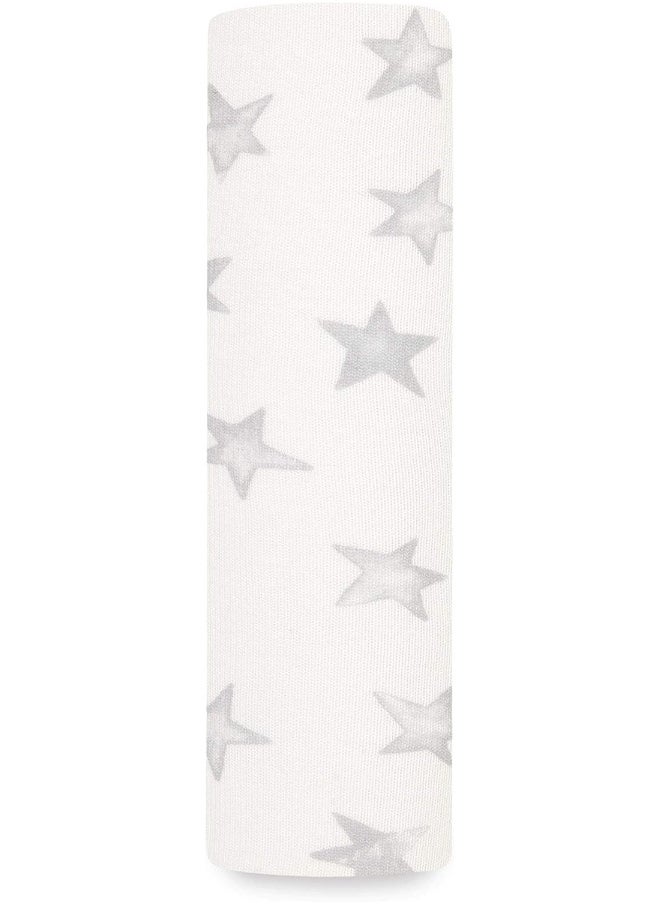 aden + anais aden + anais Snuggle Knit Baby Swaddle Blanket for Newborn Girl and Boy, Versatile Stroller Cover, Burp Cloth, Nursing Shield, 47 x 47 Inch, Star  - Image 1
