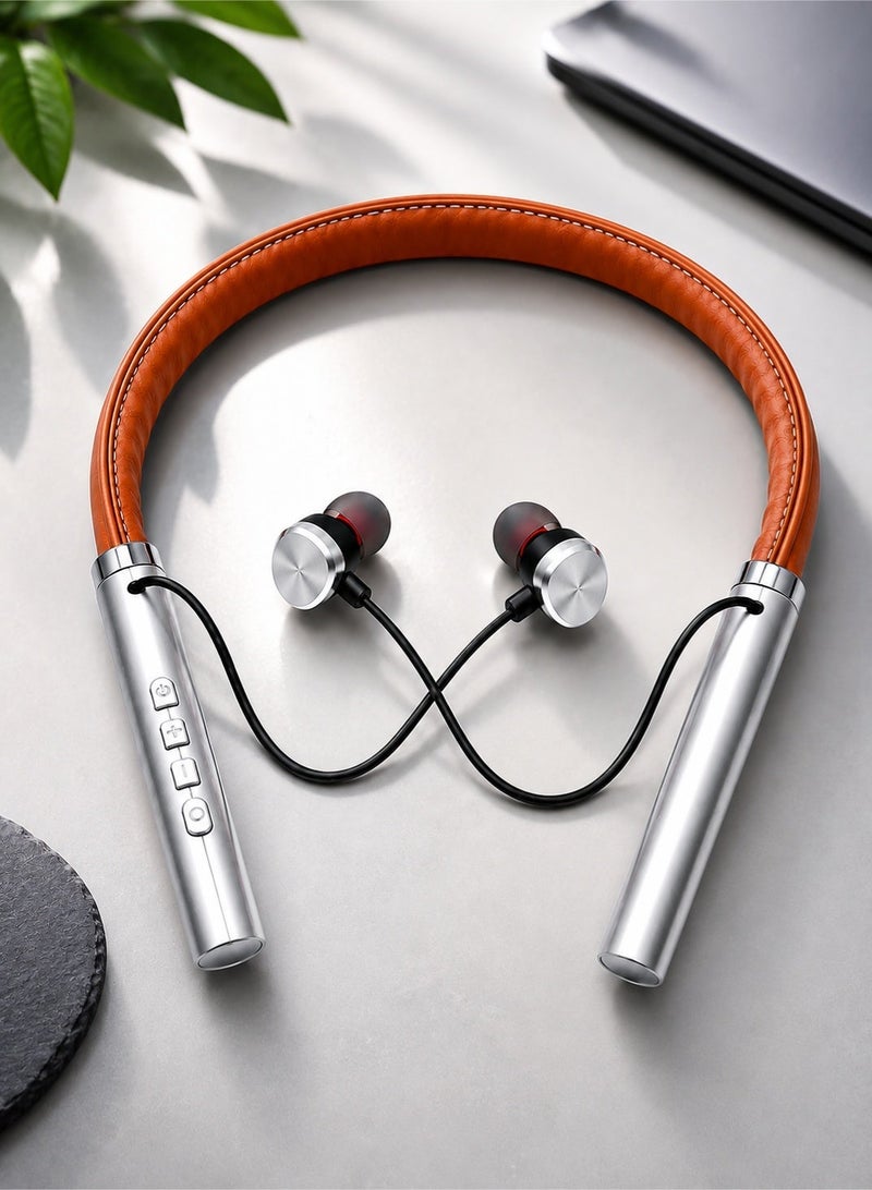 Wireless Bluetooth 5.2 Neckband Earphones with Magnetic Earbuds, 10mm Bass Driver, Type-C Fast Charging, 300mAh Battery, Up to 25 Hours Playtime, Hands-Free Calling, Built-in Microphone, Stereo Sound, Sweat Resistant Sports Headset ERPC-IM275. - Image 1