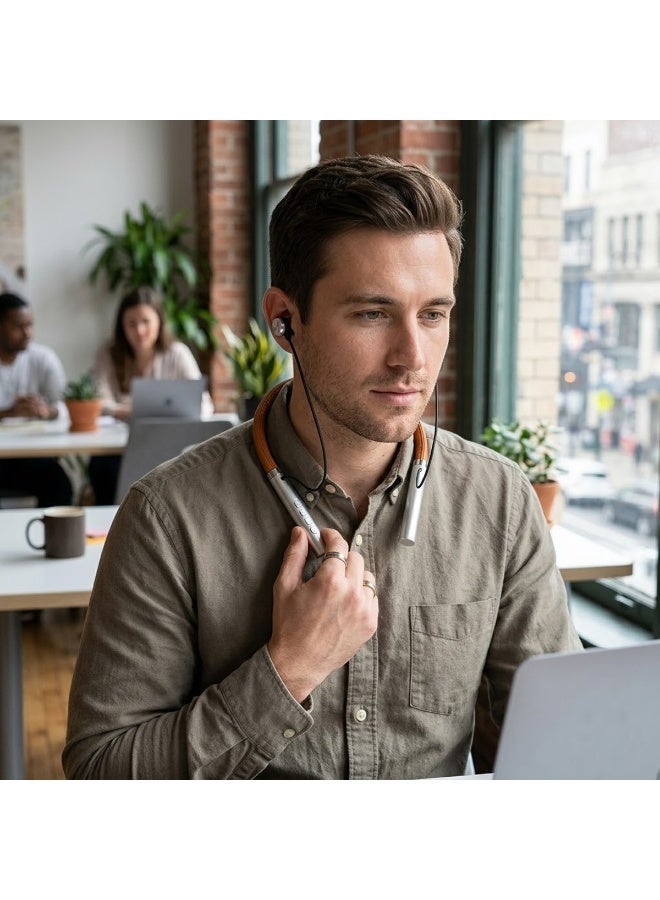 Wireless Bluetooth 5.2 Neckband Earphones with Magnetic Earbuds, 10mm Bass Driver, Type-C Fast Charging, 300mAh Battery, Up to 25 Hours Playtime, Hands-Free Calling, Built-in Microphone, Stereo Sound, Sweat Resistant Sports Headset ERPC-IM275. - Image 3