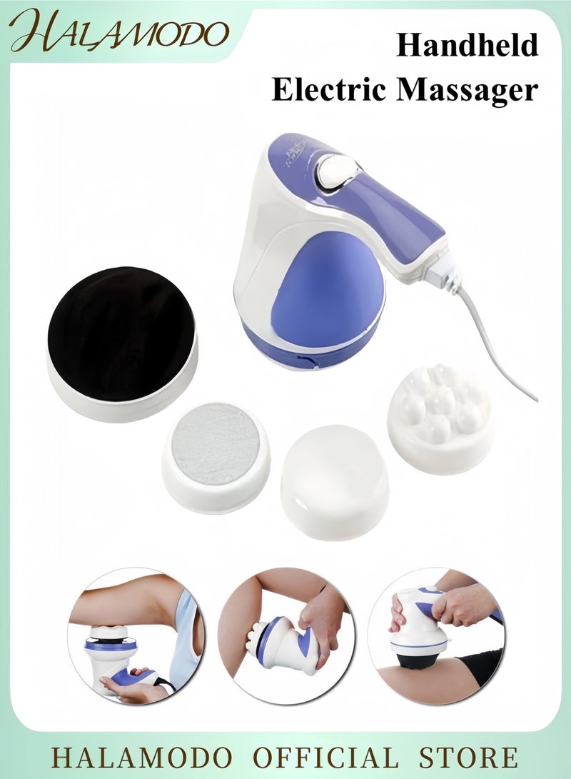 HALAMODO Handheld Cellulite Massager Electric Full Body Massager Acupressure Products Manipol Complete Body Head Neck Shoulder Back Leg Foot Pain Relief for Men Women for Fat Reduction Joint Pains Massager  - Image 1