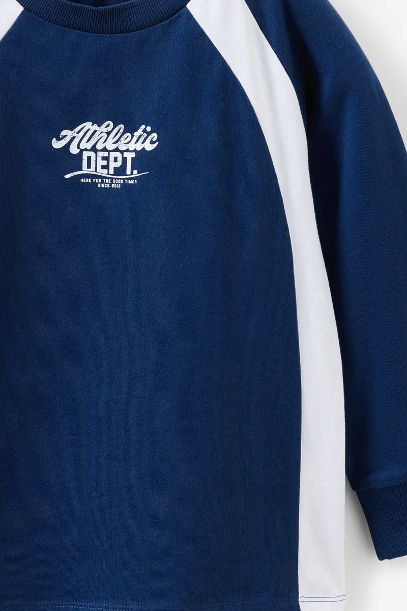 Cotton On Moto Panelled Long Sleeve Tee