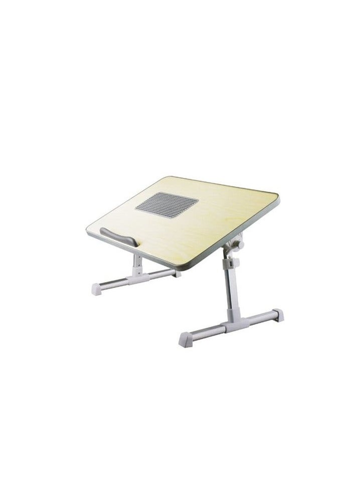NNEWVANTE Laptop Stand Table Height And Angle Adjustable Desk Folding Table For Writing In Bed, Sofa And Couch With Anti Slip Pad, Perfect For Bed And Sofa Study, Grey  - Image 3