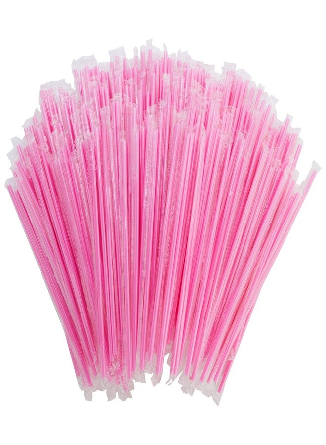 Juvale 300 Pack Pink Plastic Straws for Birthday Party, Baby Shower, Weddings and Gatherings - 10 Inches Long Fun Pink Straws Plastic for Cocktails, Coffee, Juice, Water, Iced Tea and More - Image 5