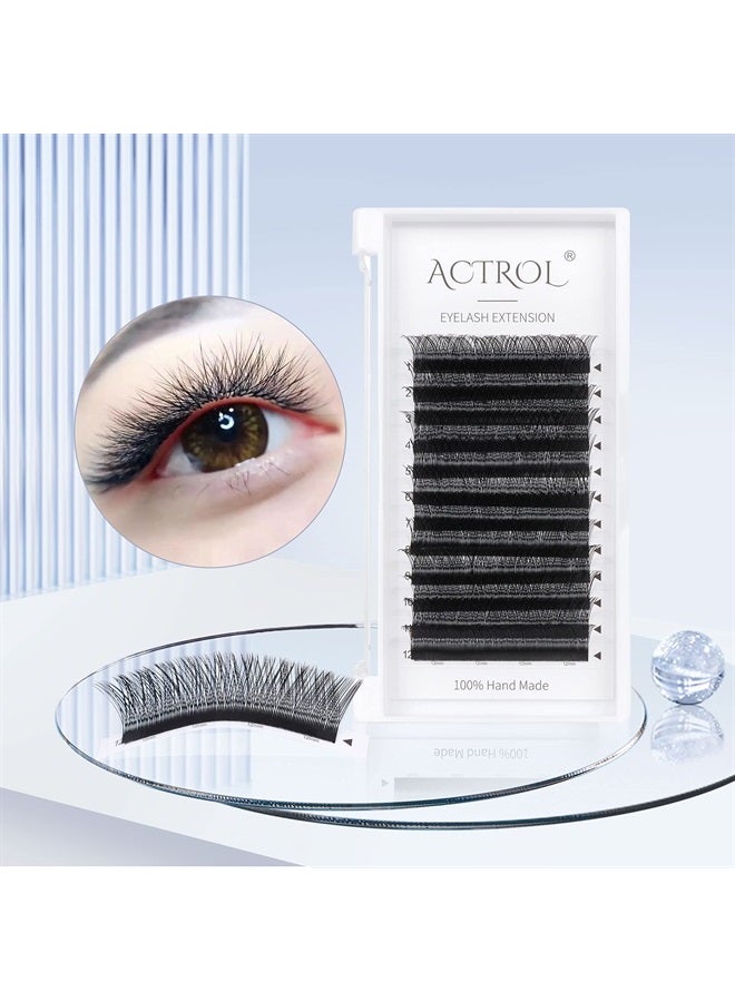 ACTROL تمديد رموش YY رموش سوداء على شكل C 0.07 مم 8 مم تمديد حجم الرموش سهلة الفتحات رموش مسبقة الصنع ناعمة - Image 5