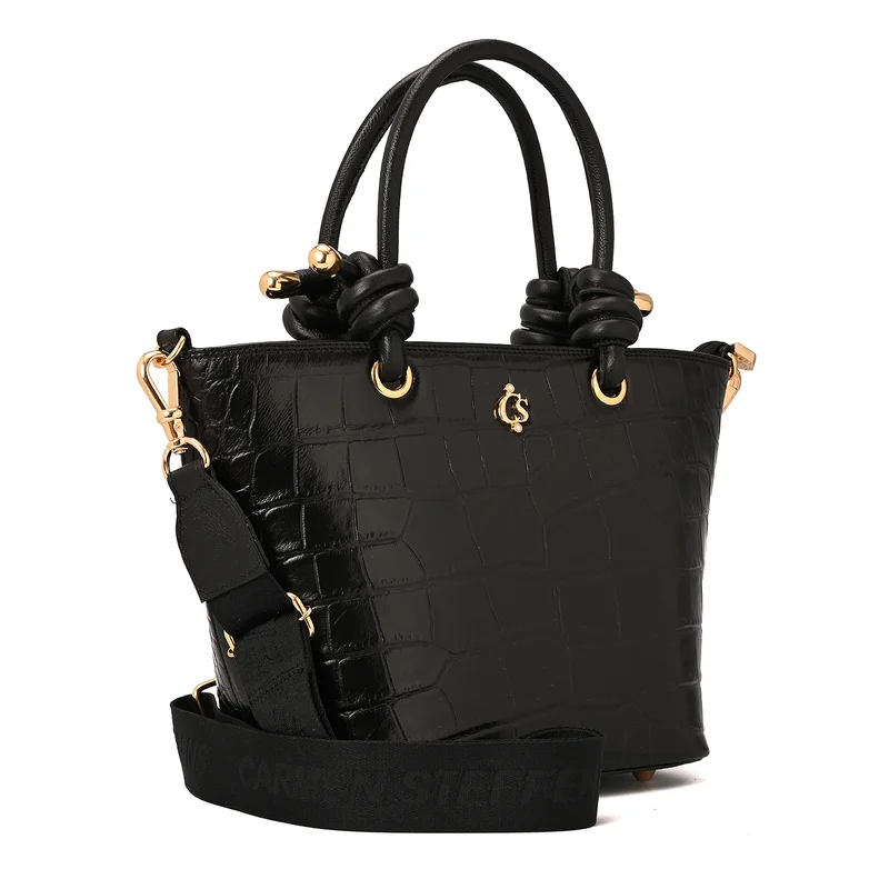 Shopping Bag Knot Black