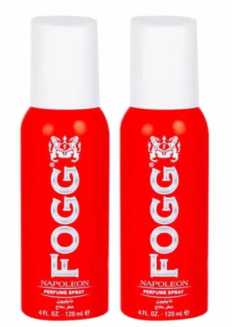 Two Pieces Of Napoleon Fragrances Body Spray 2x120 ml