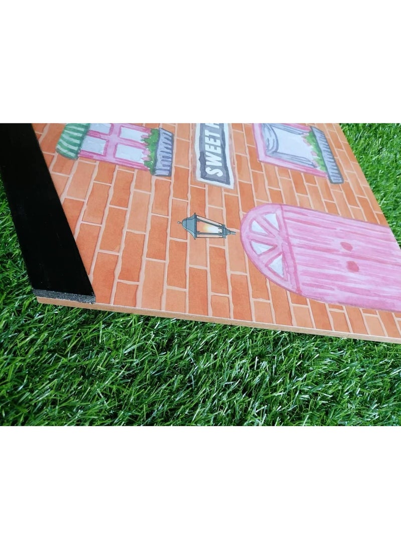 إطار خشبي معلق على الحائط على شكل كوخ من FFD مقاس 40x50x2.5 سم - Image 4
