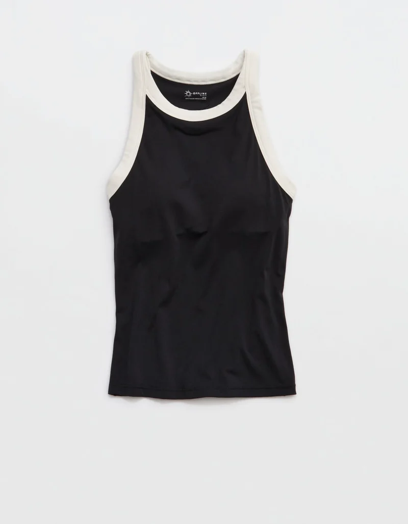OFFLINE By Aerie Real Me Ringer High Neck Tank Top