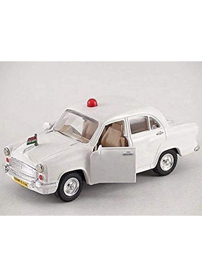 Centy - CENTY Toys Pack Of 2 Ambassador White Vip&Green Cng Auto- 2 Front Doors Open In Ambassador&A Flag In Front Also A Vip Light On Top- Pull Back Action For Both Toys- Made In India, 3-12 years - Image 1