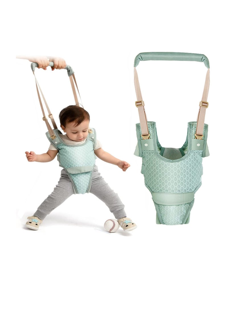 Excefore Handheld Baby Walking Harness, Kids Walking Learning Helper for Boys Girls, Adjustable Walker Safety Harness Assistant Belt for Toddler Infant Child 7-24 Month (Mint Green) - Image 1