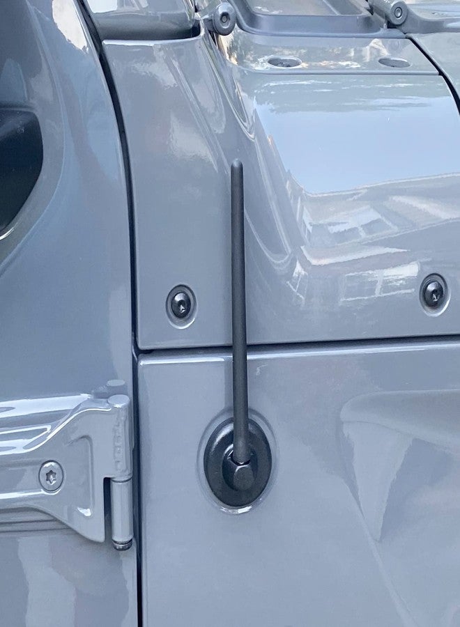 VOFONO Short Antenna fits 07-26 Jeep Wrangler Gladiator JK JL JT Sport Unlimited Willys Jeep Wrangler Accessories, Jeep Antenna - Image 2