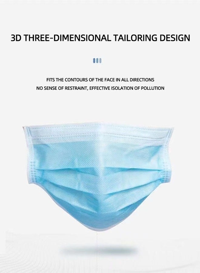 طقم 200 كنانة طبية للاستخدام الواحد، ثلاثة الطبقات مع حلقات أذن - Image 4