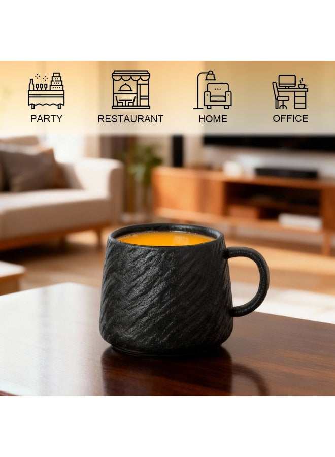 كيدباوتش الحديثة مجموعة مع مقبض للرجال، النساء,وأكواب للاتيه، الحساء، الشاي، الحليب، أكواب القهوة , أكواب القهوة مجموعة من 2، كؤوس سيراميك كبيرة - Image 4