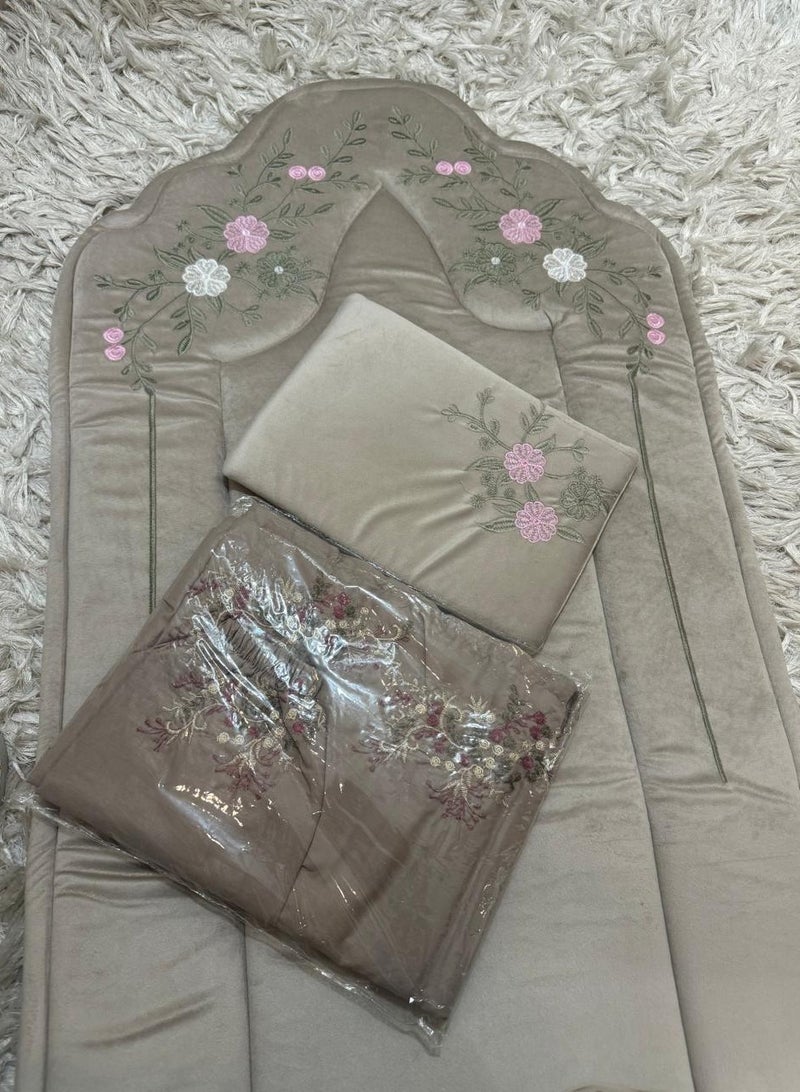 Crushed  sponge prayer rug with excellent cold raw mat prayer sheet  - Image 2